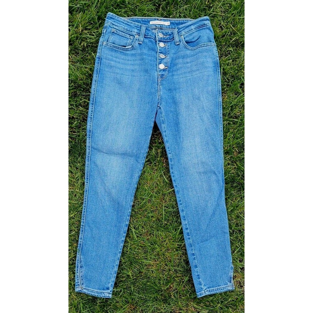 Levi’s 721 High Rise Skinny Ankle Jeans Women’s 29 Medium Wash Button Fly